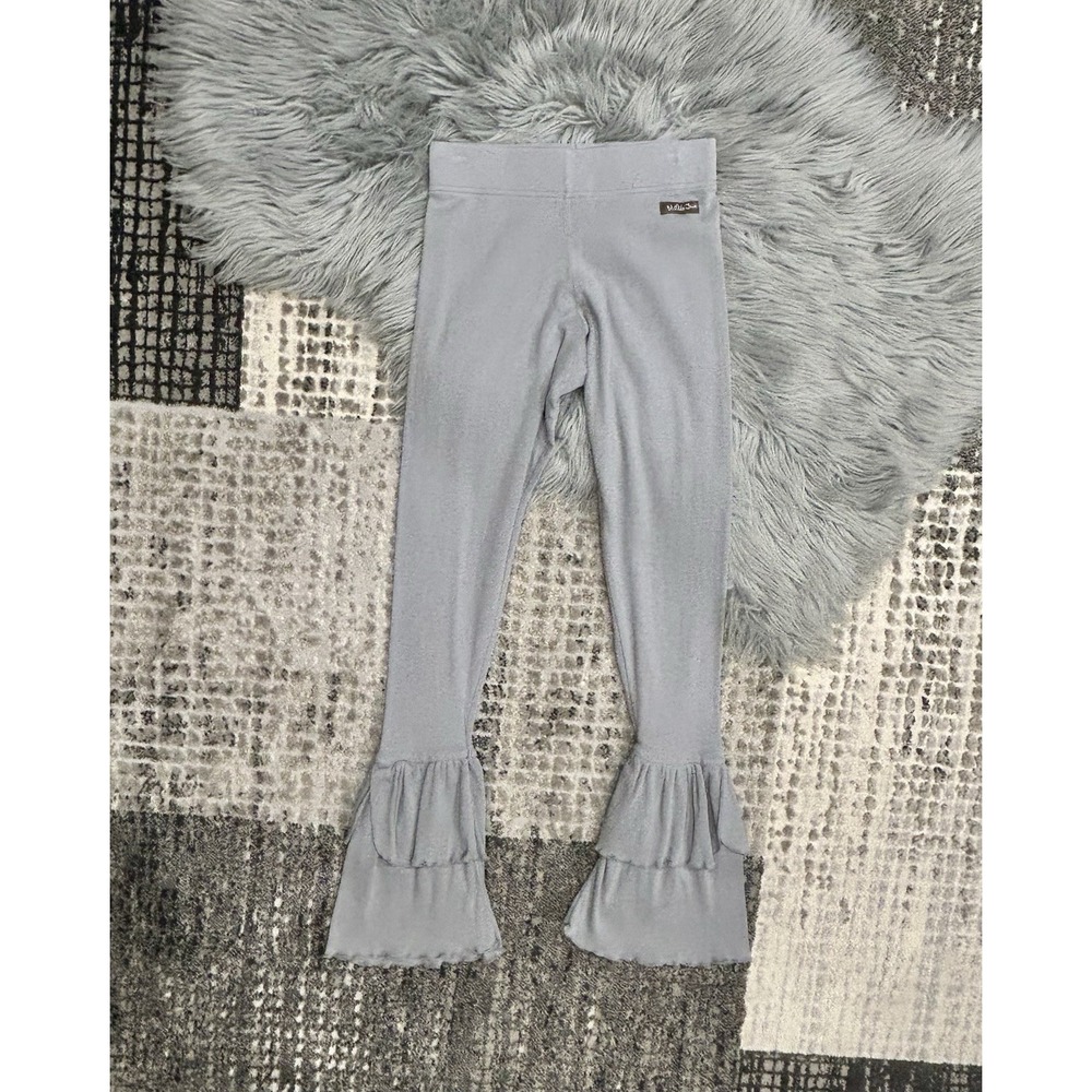 Matilda Jane Layered Ash Leggings Girls Secret Fields Gray Benny Ribbed Pants 14
